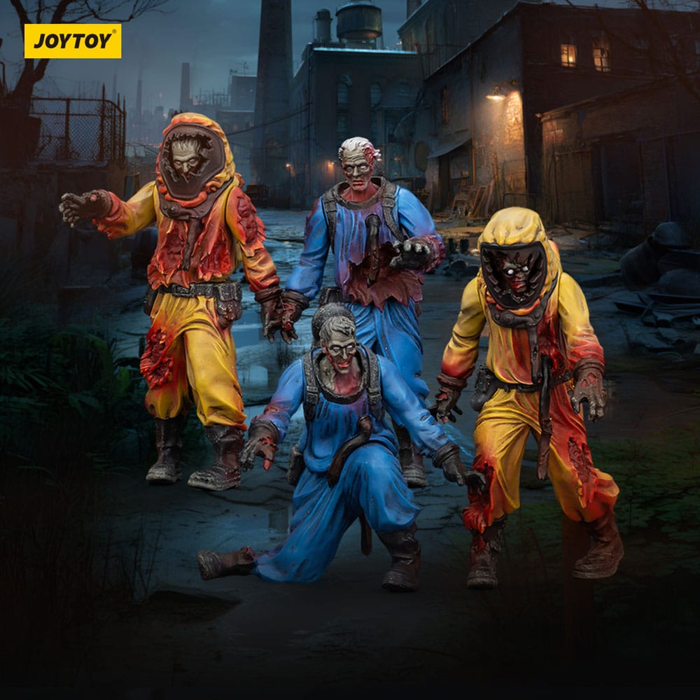 Zombie Dark Source 4-Pack Biochemical Lab Team 8cm Action Figures